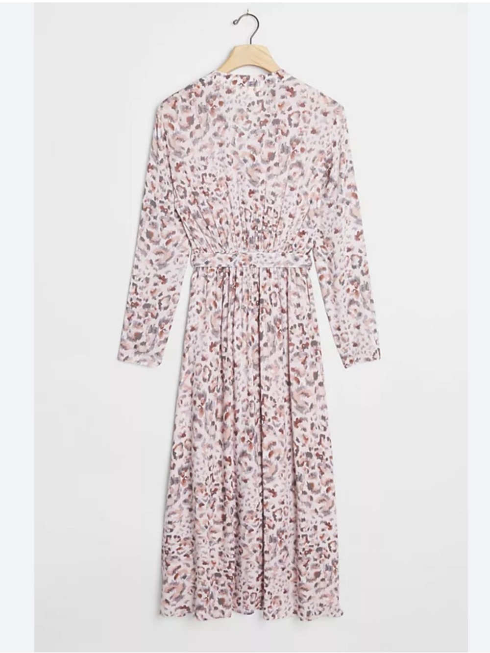 Cloth & Stone Leopard Maxi Shirtdress in Blush Leopard size L Great condition